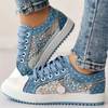 CARO | ELEGANTE DAMESNEAKERS MED BLOMSTERMOTIVER