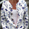 Élise | Vintage Blomstrete Cardigan med Knapper