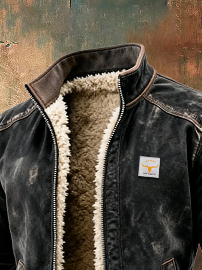 SINDRE | VINTAGE JAKKE MED SHERPA-FÔR