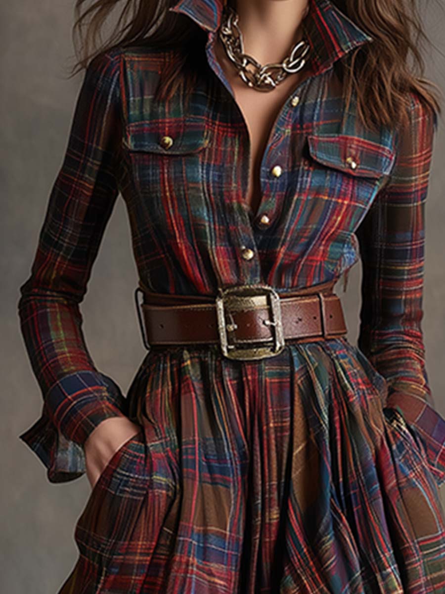 Eirunn | Elegant Rutete Maxikjole