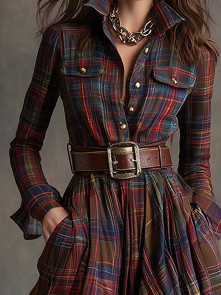 Eirunn | Elegant Rutete Maxikjole