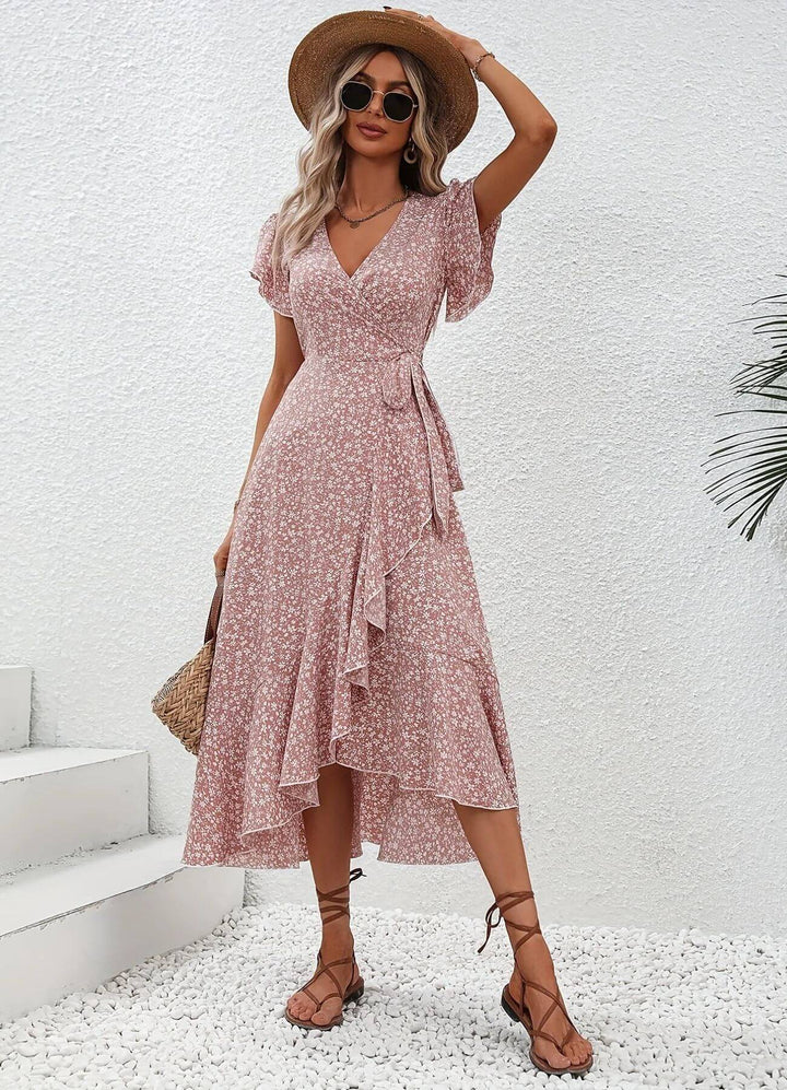 Anette – Elegant blomstrete sommerkjole
