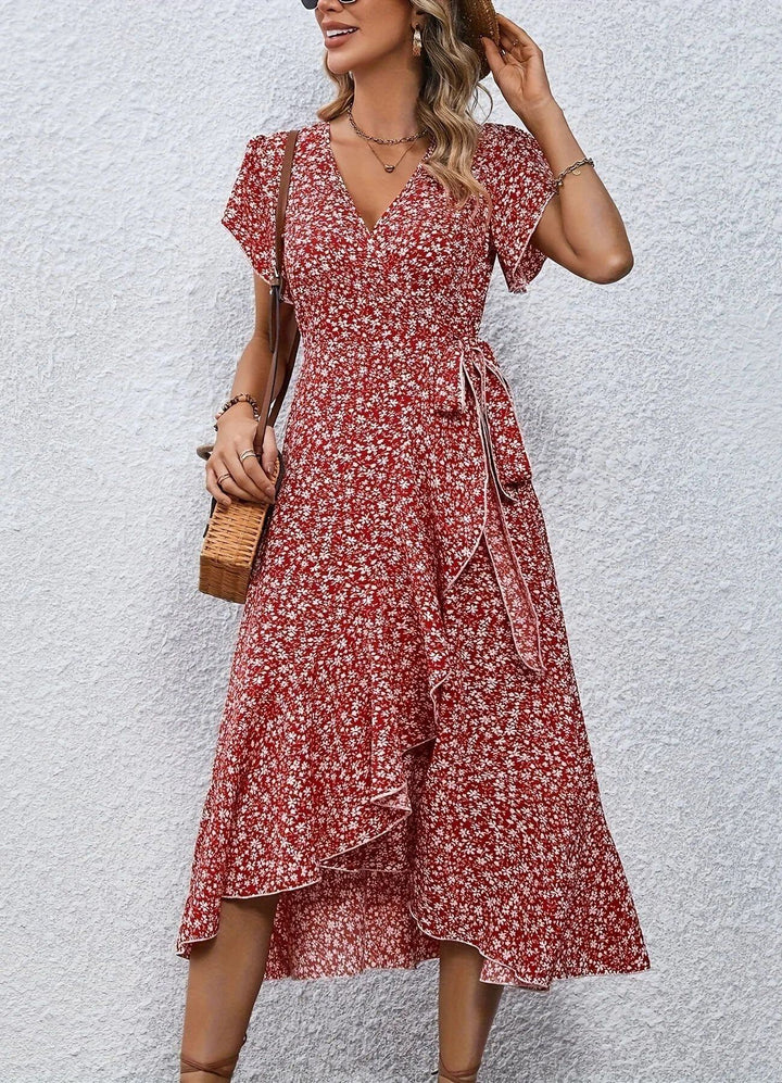 Anette – Elegant blomstrete sommerkjole