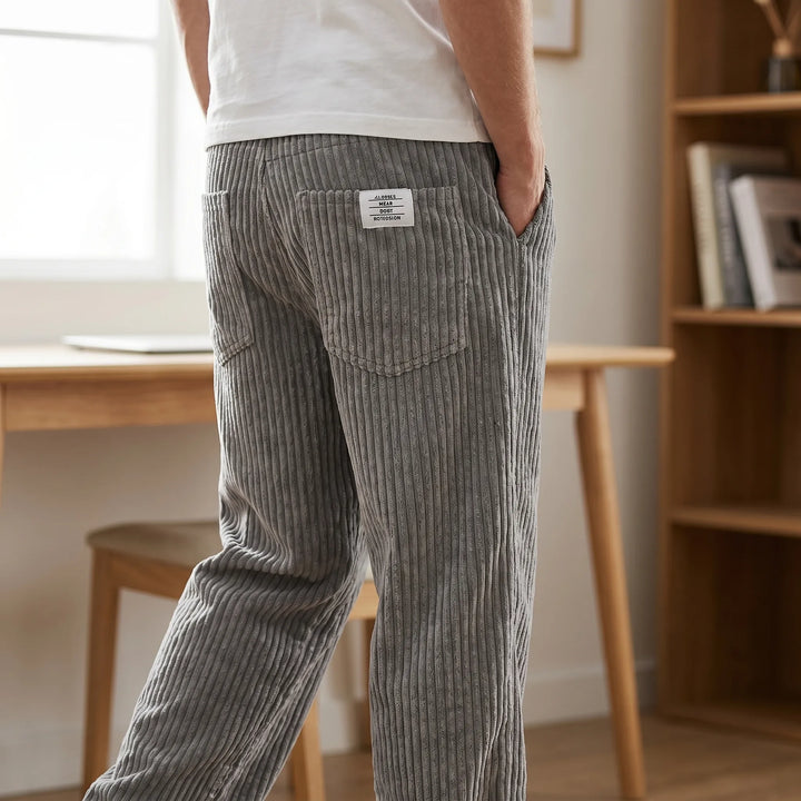 Anders | Cordbukse med Elastisk Liv