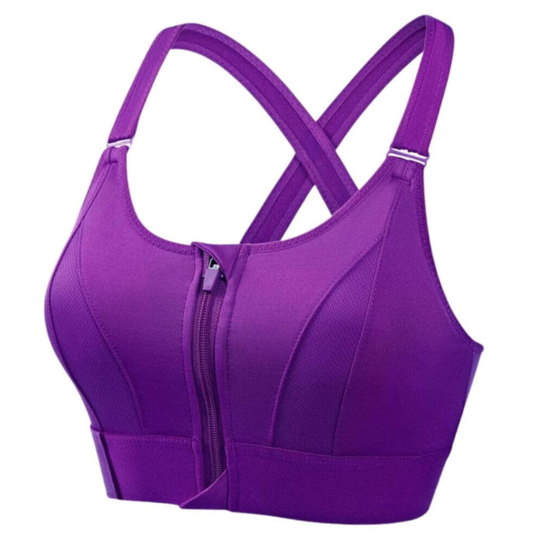 FlexBra  – Sports-BH med Glidelås og Push-Up Effekt