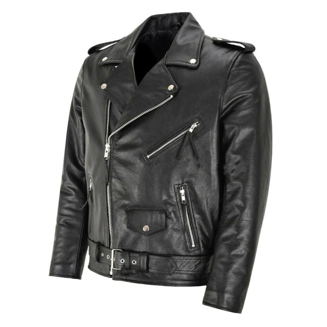 Fredrik - Klassisk Biker Skinnjakke