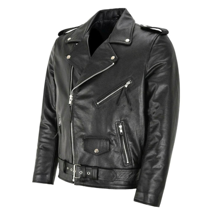Fredrik - Klassisk Biker Skinnjakke