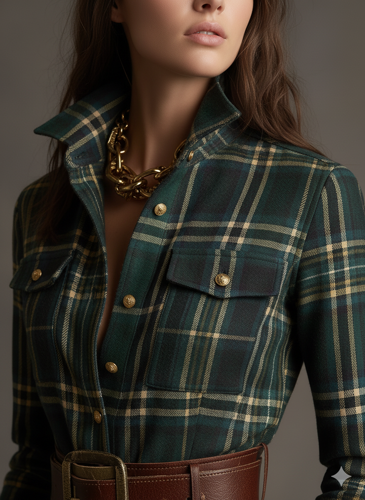 Eirunn | Elegant Rutete Maxikjole