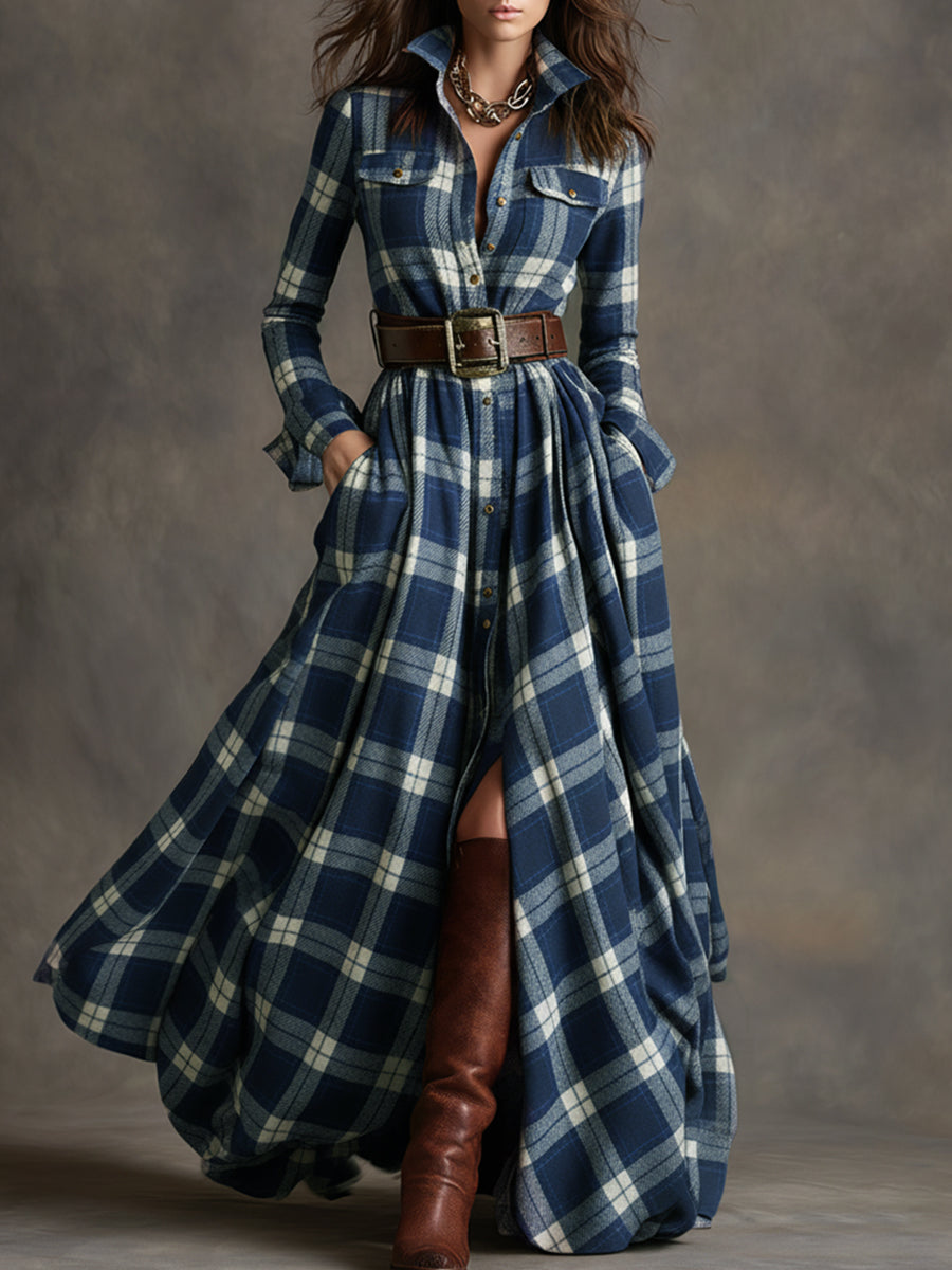 Eirunn | Elegant Rutete Maxikjole