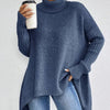 Grete - Elegant Asymmetrisk Høyhalset Genser