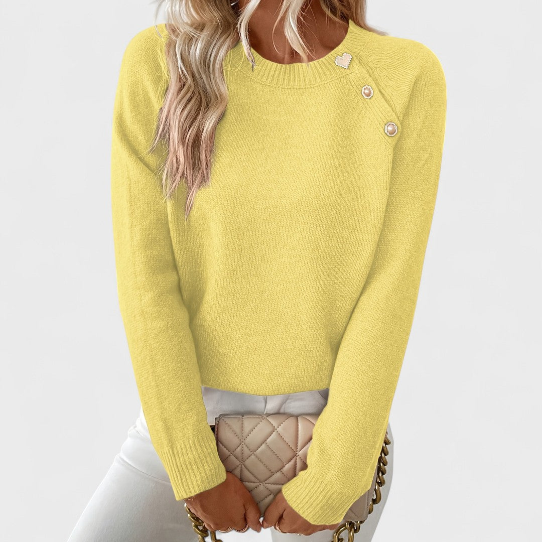 Roxy | Elegant asymmetrisk damegenser