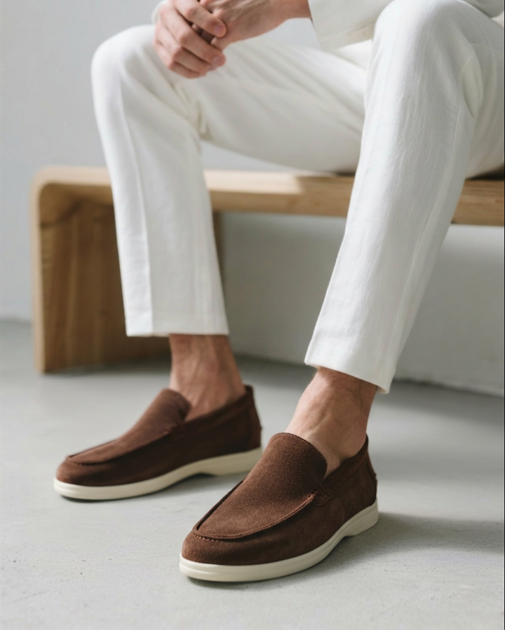 Andreas - Premium Suede Loafers med Overlegen Støtte og Tidløs Eleganse