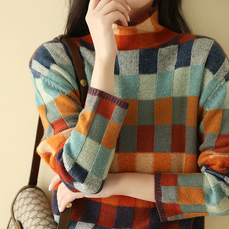 Emily | Pullover med Rulleskjorte i Myk Kasjmir