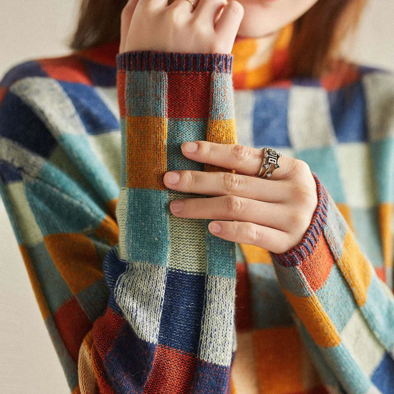 Emily | Pullover med Rulleskjorte i Myk Kasjmir