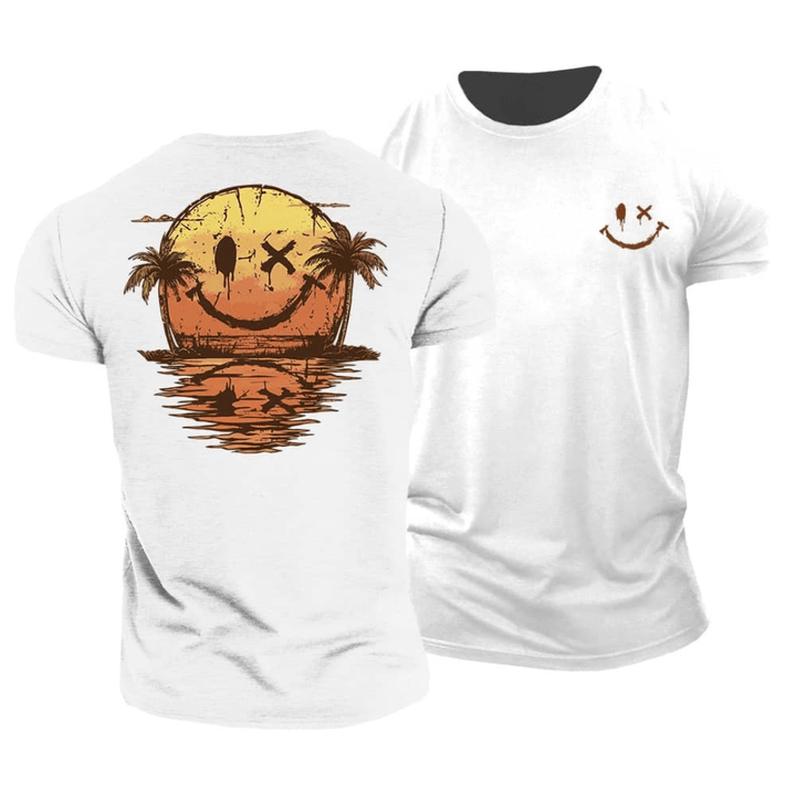 Sander | Sommer-T-skjorte med Smileytrykk